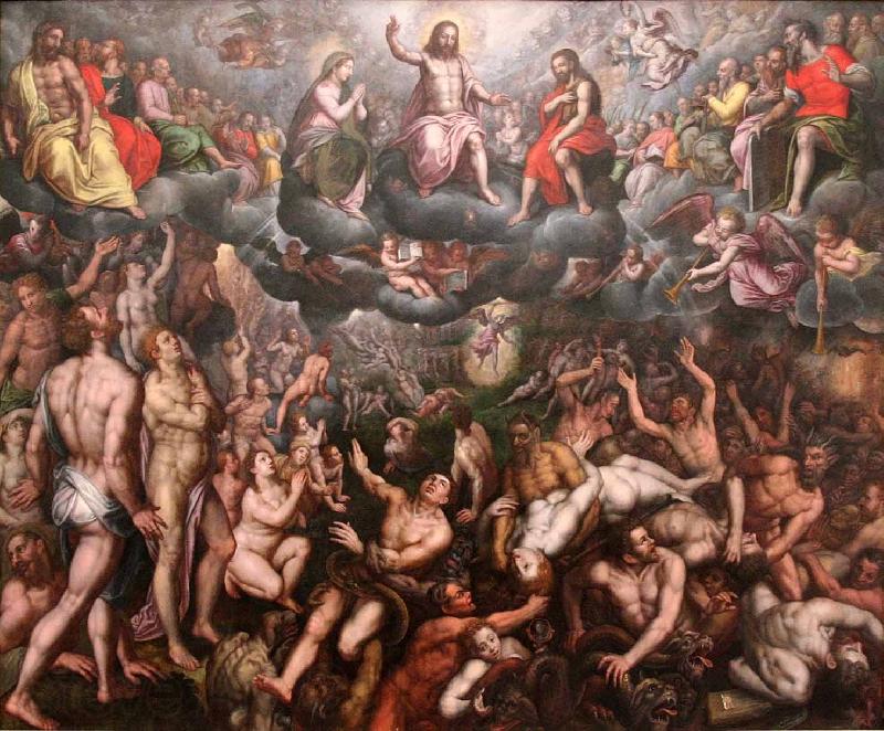 Raphael Coxie The Last Judgment Norge oil painting art